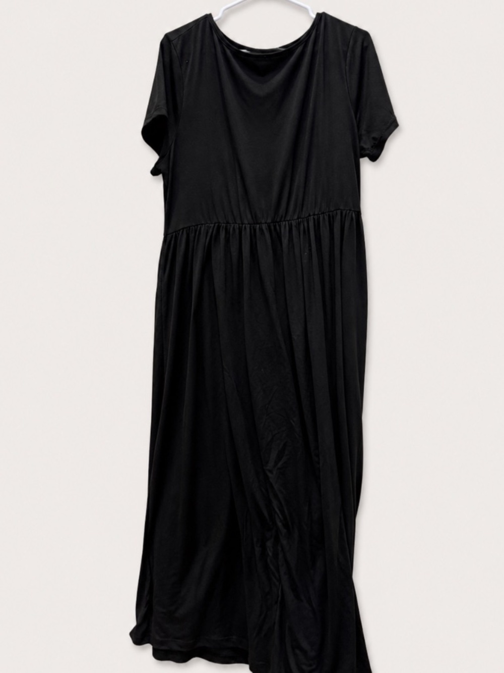 Nemidor Women's Size 18 Black Short Sleeve Maxi Dress